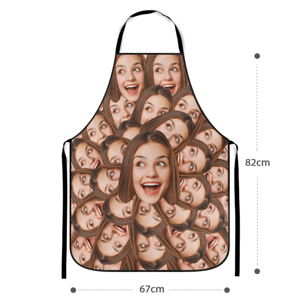 Custom Face Apron Your Funny Mash Chef Gift For Mom