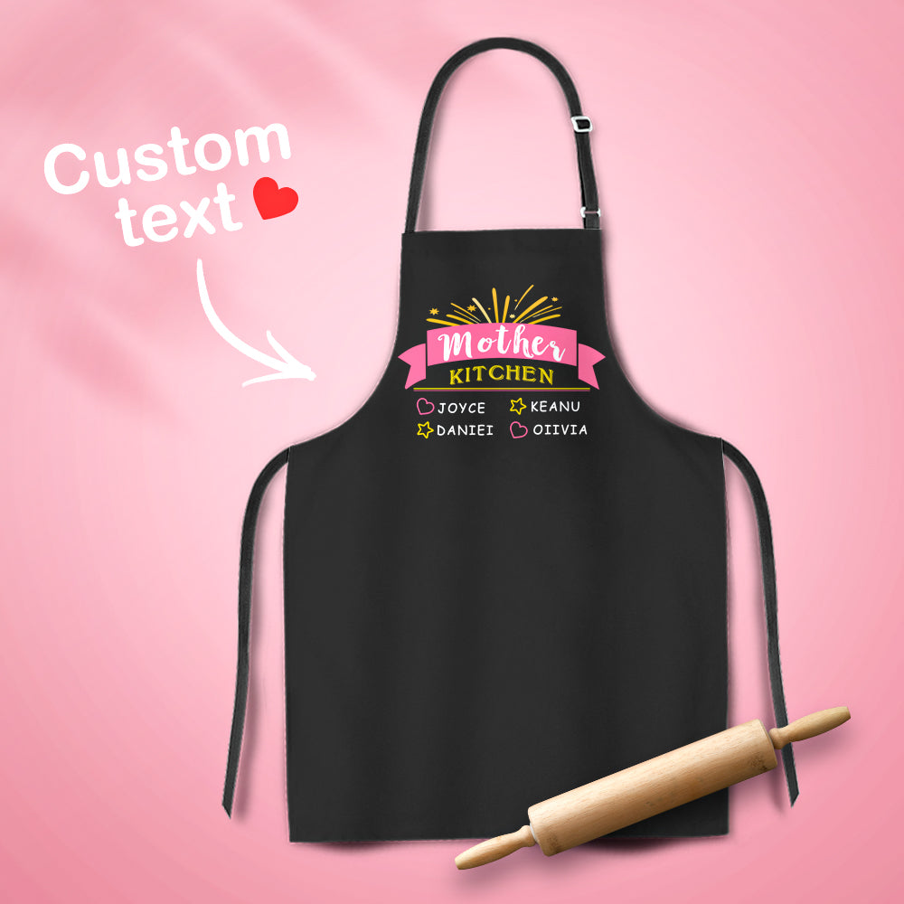 Custom Engraved Apron Waterproof Mother's kitchen Creative Gifts