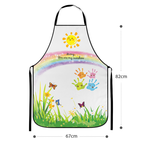 Custom Kitchen Text Apron With Your Best Wishes For Mom