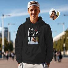 Custom Photo Couple Matching Hoodies LET'S WRITE A LOVE STORY Personalized Hoodie Valentine's Day Gift