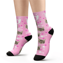 Photo Socks, Custom Cat Face Socks