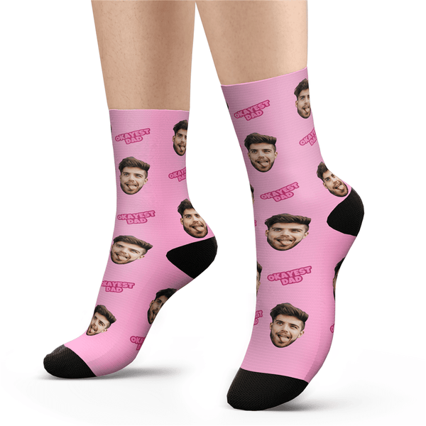 Custom Okayest Dad Socks