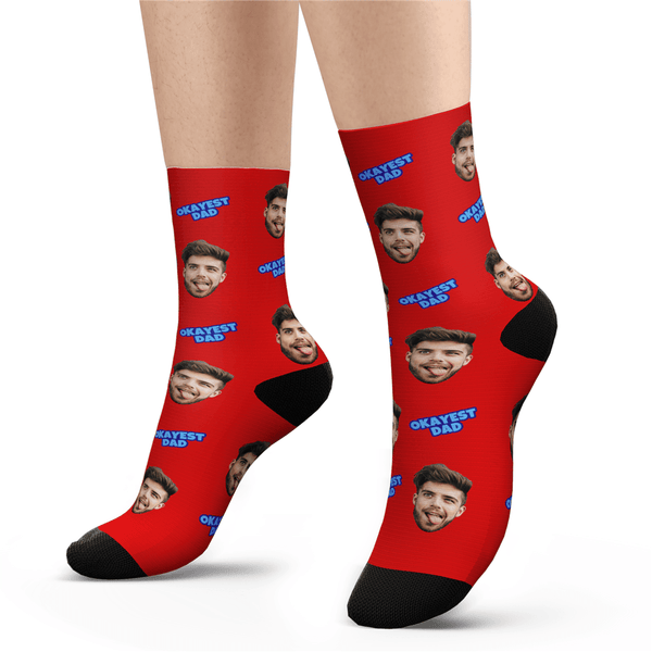Custom Okayest Dad Socks