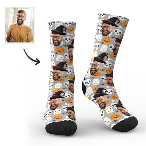 Halloween Custom Fun Photo Face Socks