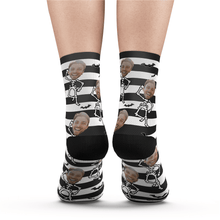 Halloween Face Socks with Skeleton Body