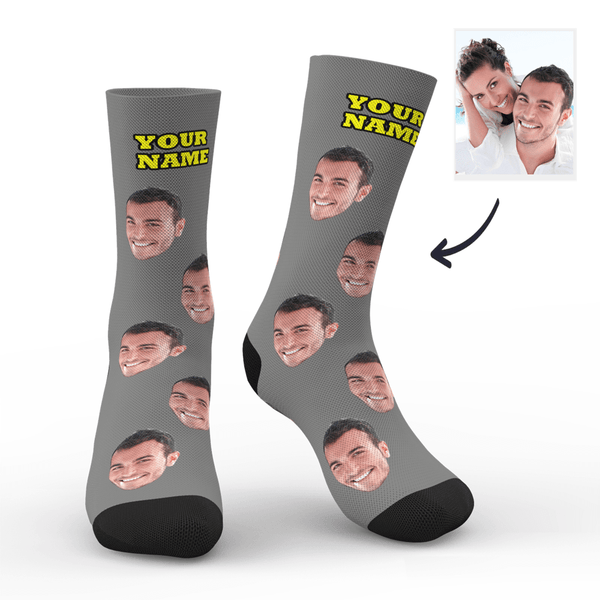 Custom Face Socks with Pictures Valentine's Day Gift