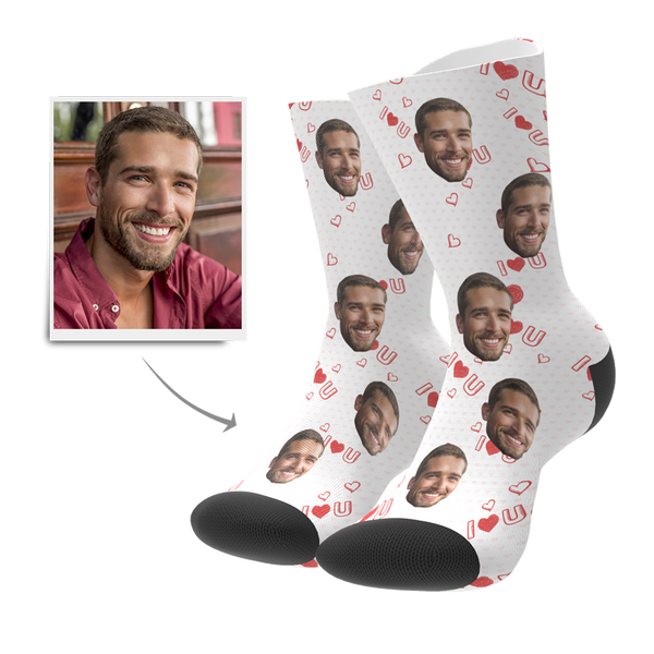 Custom Love Socks - MyFaceBoxer