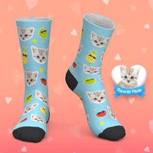 Custom Socks Personalized Photo Socks Cat Face Socks