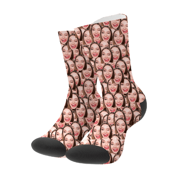 Personalized LGBT Gift Custom All Print Face Crew Socks