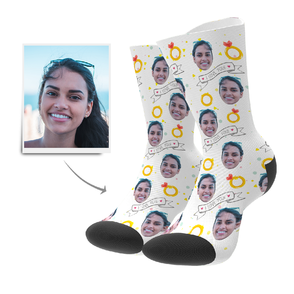 Custom I Love You Socks