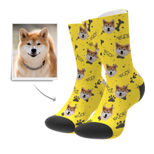 Custom Woof Dog Socks - MyFaceBoxer