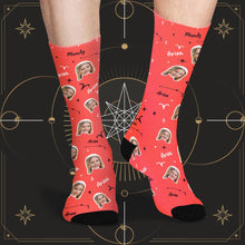 Custom Aries Lucky Socks Personalized Face Exclusive Constellation Lucky Socks
