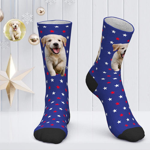 Custom Face Socks Personalized Photo Socks for Pet Lover - Cute Dog
