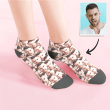 Custom Low cut Ankle Socks Face Mash - MyPhotoSocks