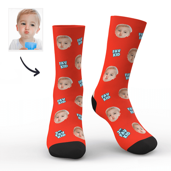 Custom Fav Kid Photo Socks