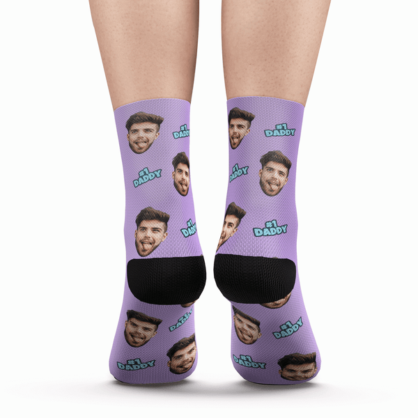 Custom #1 Daddy Photo Socks