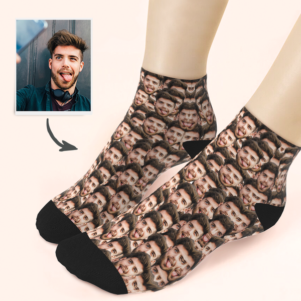 Custom Boyfriend Face Ankle Socks