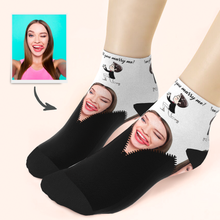 Custom Face Marry Me Ankle Socks