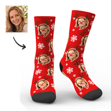 Custom Cute Antler Socks Christmas Gifts
