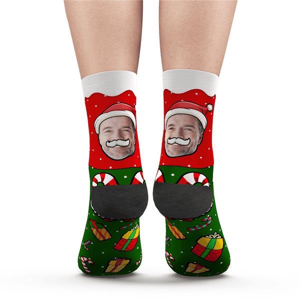 Custom Christmas Gift Photo Socks