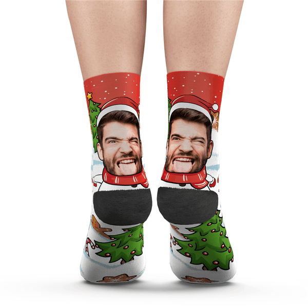 Christmas Custom Funny Expression Socks