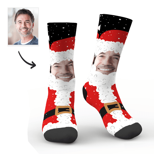 Christmas Custom Cute Santa Claus Socks