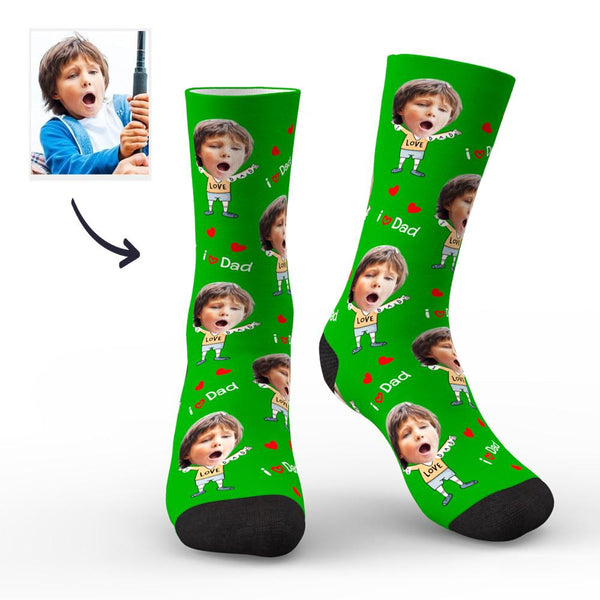 Custom Face Socks to The Dearest Dad Best Gifts