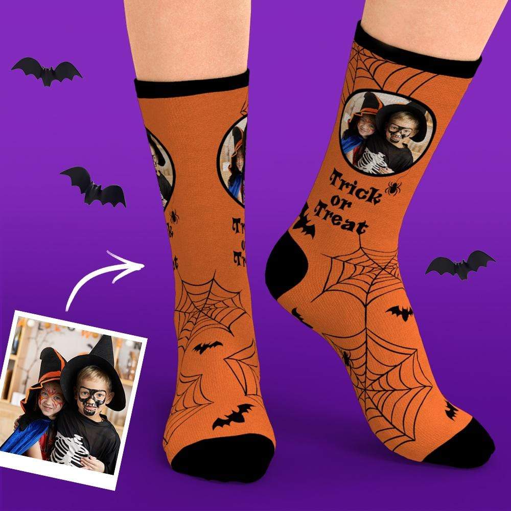 Custom Face Socks Unique Gifts  Face Halloween Gifts