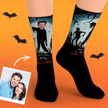 Custom Photo Socks With Your Funny Face Personalized Face Halloween Gifts For Family