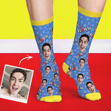 I Love You Face Socks