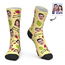 Custom Socks Personalized Face Socks Gifts - Olive You Berry Much