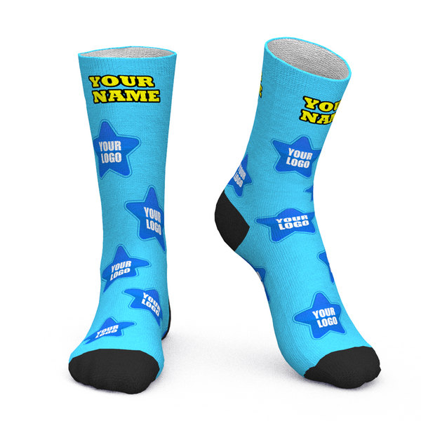 Custom Logo Socks Add Logo And Name Personalized Company Gifts - Colorful