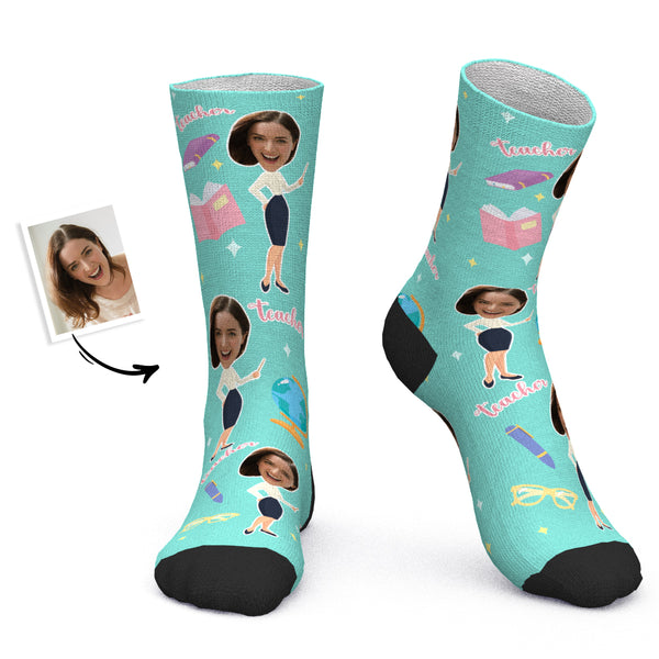 Custom Socks Personalized Photo Socks Teacher Socks