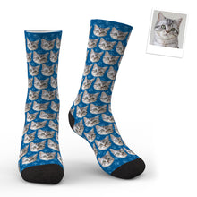 3D Preview Custom Face Socks Cat - SantaSocks