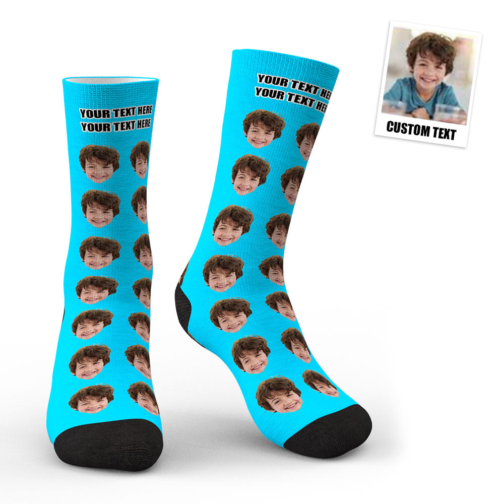 3D Preview Custom Face Socks Gifts For Dad #1 Daddy - SantaSocks