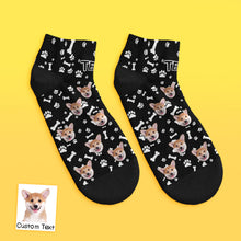 Custom Low cut Ankle Socks Dog