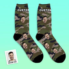Custom Socks Personalized Camo Socks (Green)