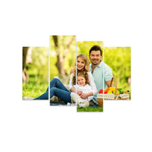 Custom Couple Photo Painting Canvas 4 Pieces Wall Decor For Her 2 x 11.80" x 23.60"+2 x 11.80" x 31.50"