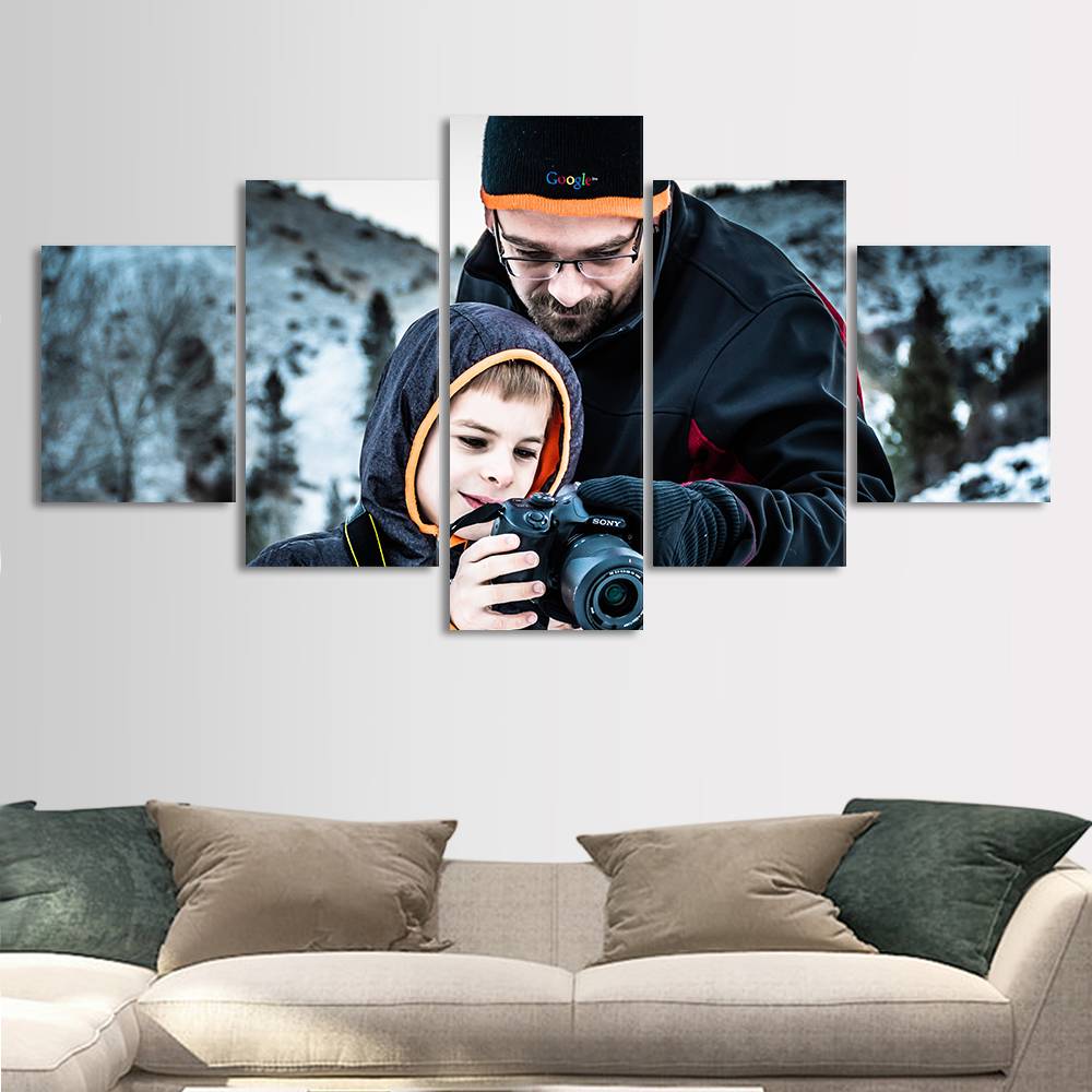 Custom Canvas Prints 5pcs Contemporary for Family Unique Gifts