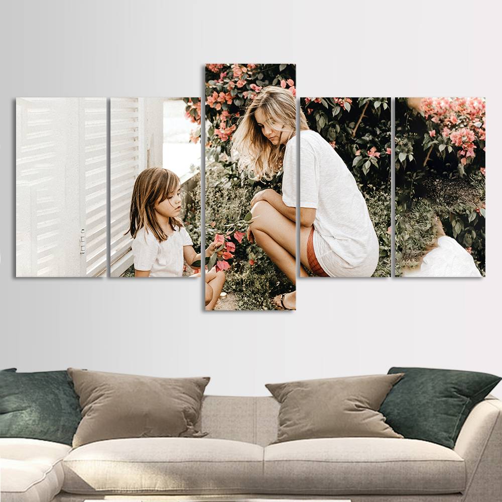 Personalized Painting 5pcs Contemporary Canvas Prints Wall Art