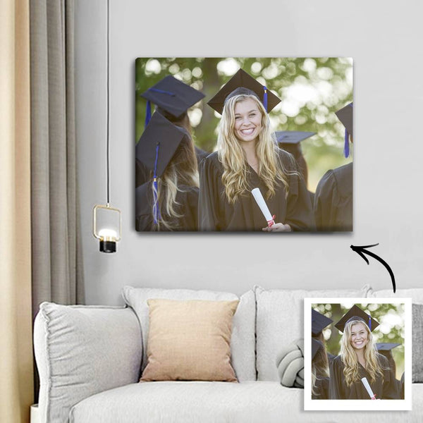 Graduation Gifts - Custom Photo Canvas Prints With Frame Memory Gifts