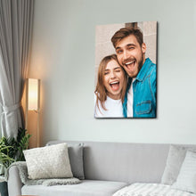 Custom Couple Photo Wall Decor Painting Canvas With Frame