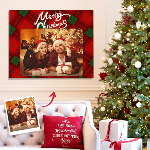 Christmas Gift Custom Photo Canvas Prints With Frame Personalized Painting Canvas Photo Home Wall Decor