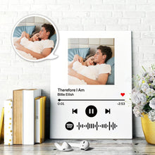 Custom Scannable Spotify Code Painting Canvas Personalized Photo Oil Painting Music Song Wall Art Canvas