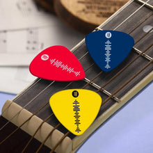 Custom Scannable Spotify Code Guitar Pick 12Pcs Engraved Personalized Music Song Guitar Pick Blue
