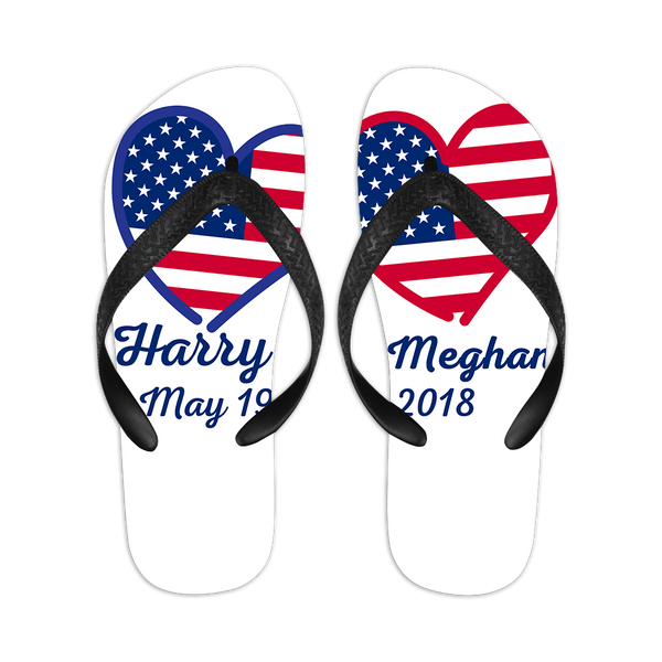 New Summer Personalized Flip-flops With Customizable Name and Date
