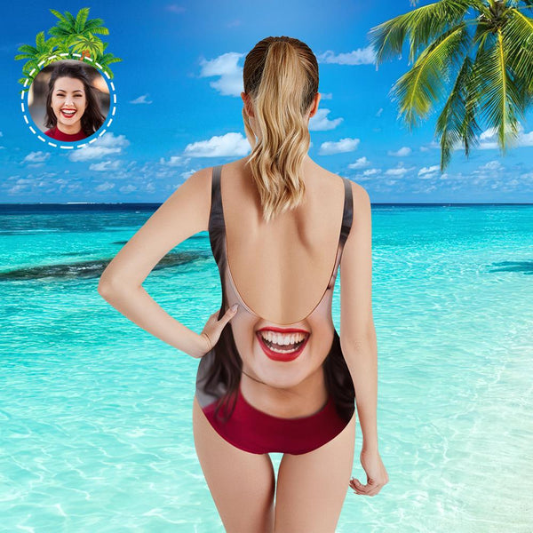 Custom One Face Boyfriend Women's Slip Swimsuit