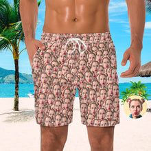 Men's Custom Face Beach Trunks Photo Shorts