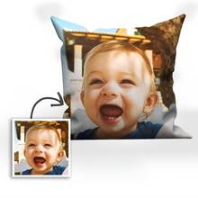 Custom Baby Photo Throw Pillow
