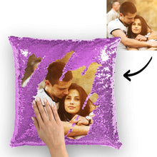 Custom Love Photo Magic Sequins Pillow Multicolor Shiny 15.75*15.75